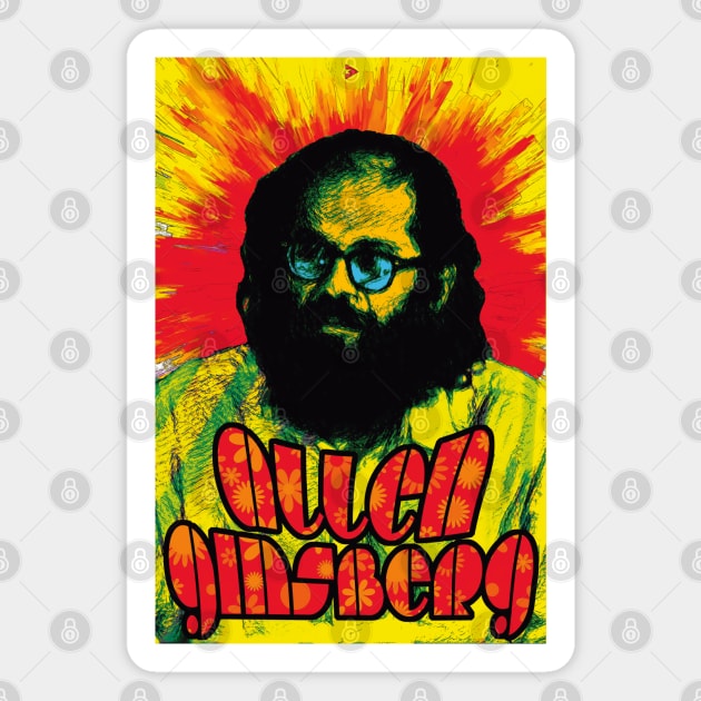 Allen Ginsberg - Howl of the Beat Generation Magnet by Exile Kings 